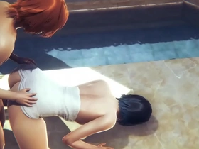 Sissy Ventis steamy public bath scene in Genshin Impact
