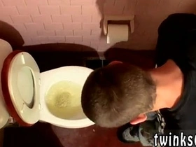 Asian cutie gets naked and masturbates in a room full of gay fetish items.