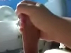Solo pleasure of an Asian man