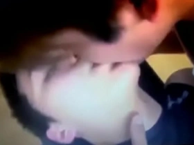 Gay smooching and hot tongue action with Asian boys