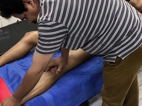 Gay massage with anal sex and blowjob for lower body pain relief