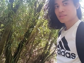 Jon Arteen flaunts his penis, urinates outdoors, and walks on the wet grass with his white sneakers.