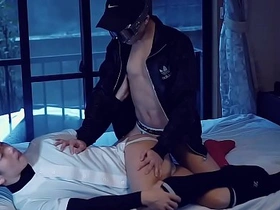 Gay sex scenes with fisting and bondage with Asian and white partners