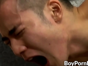 Young Japanese hunk Yoshi Kawasaki delivers intense doggystyle performance