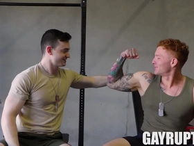 Gayemo threesome with private dudes Cruz and King