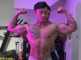 Fitness model's dream comes true with hands-on training from adoring trainer